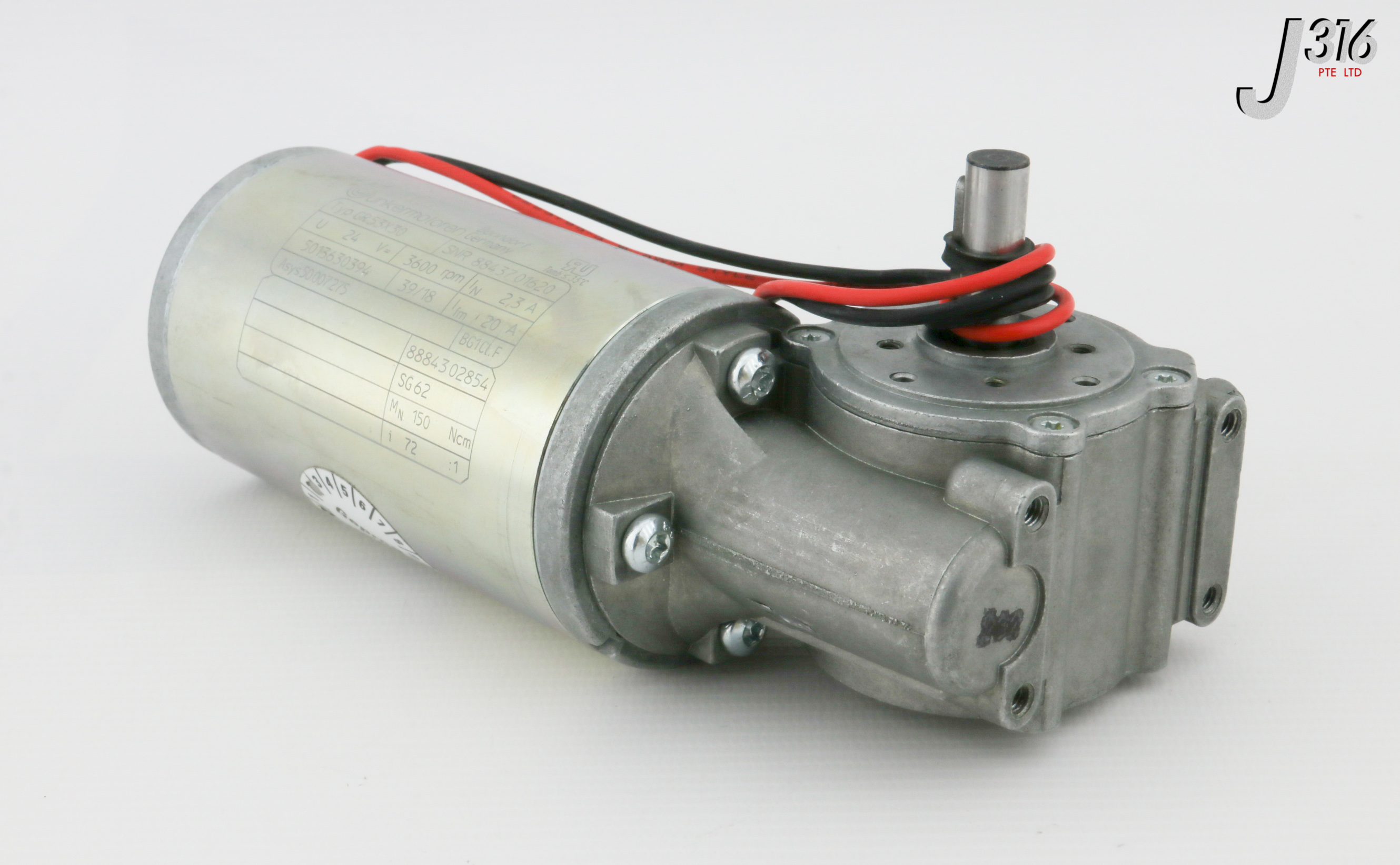 31650 DUNKERMOTOREN BRUSHED DC MOTOR, 72:1 3600RPM (NEW) GR53X30 ...